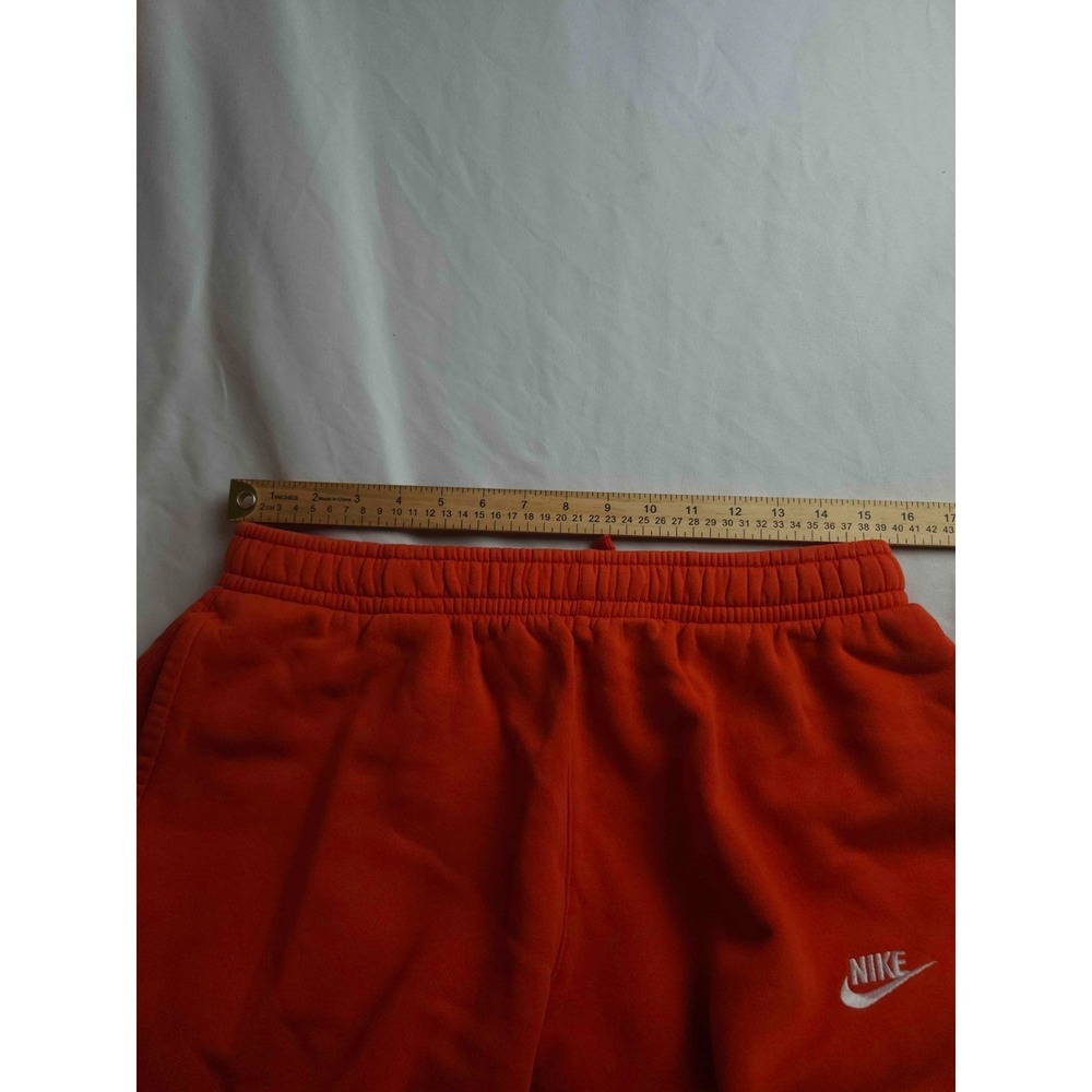 Nike Jogger Sweatpants Mens Large Orange Fleece Athleisure Urban Normcore Casual - Picture 3 of 7